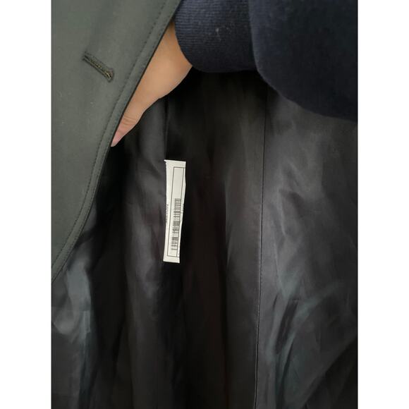 KNOT STANDARD Loro Piana System Black Trench Coat - Picture 10 of 16